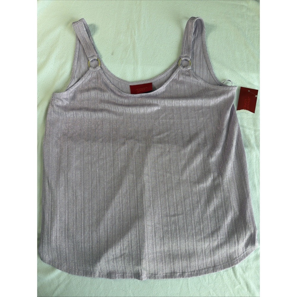 B15~ Women's Med NWT Sleeveless Purple Dressy Tank Top Jennifer Lopez